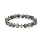 Chrysostomos Ανδρικό Βραχιόλι με Αχάτη & Σταυρό