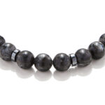 Chrysostomos Ανδρικό Χειροποίητο Βραχιόλι με Λαρβικίτη & Αιματίτη - Image 2