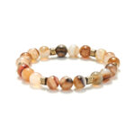 Chrysostomos Ανδρικό Βραχιόλι με Αχάτη & Κύμα Αιματίτη