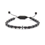 Chrysostomos Ανδρικό Χειροποίητο Βραχιόλι με Σταυρό