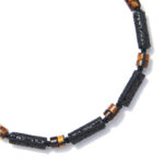 Chrysostomos Ανδρικό Βραχιόλι Πλεκτό με Λάβα - Image 2