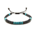 Chrysostomos Ανδρικό Χειροποίητο Βραχιόλι με Τιρκουάζ