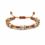 Chrysostomos Ανδρικό Χειροποίητο Βραχιόλι με Κοκοφοίνικα