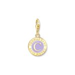 Thomas Sabο Charmista Coin Charm Gold - Plated Violet Σύμβολο
