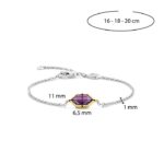 Ti Sento Gold Plated Amethyst Βραχιόλι - Image 5