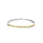 Ti Sento Silver CZ Gold Plated Bangle Βραχιόλι