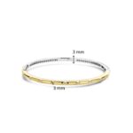 Ti Sento Silver CZ Gold Plated Bangle Βραχιόλι - Image 5