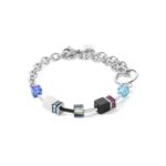 Coeur De Lion Βραχιόλι GeoCUBE® Iconic Precious Silver Multicolor