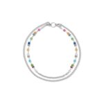 Coeur De Lion Κολιέ GeoCUBE® Iconic Boho Silver Multicolor