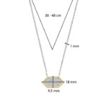 Ti Sento Gold Plated White Zirconia Κολιέ - Image 6
