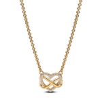 Pandora Moments Sparkling Infinity Heart Κολιέ