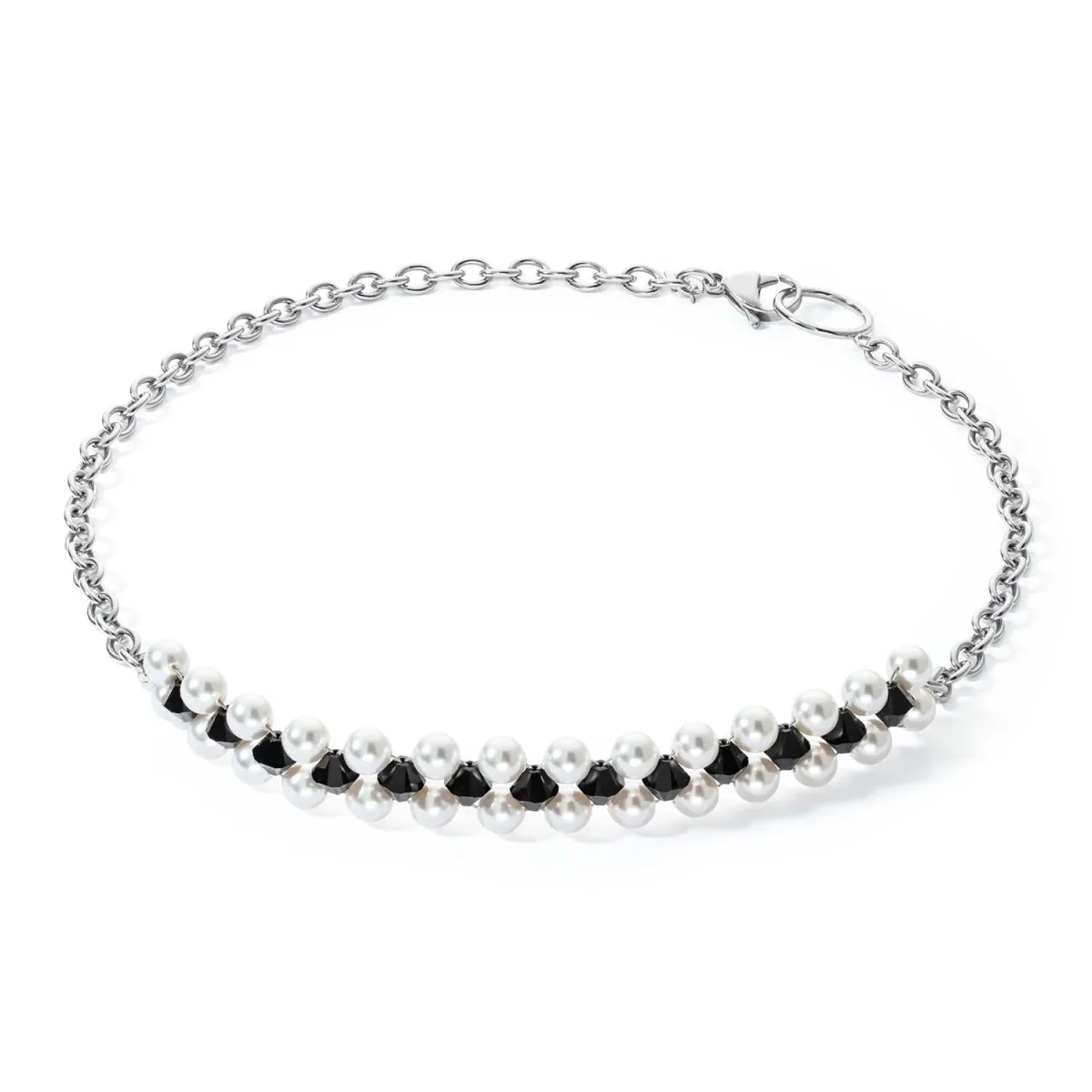 4080101317 Coeur De Lion Κολιέ Choker Mysterious Silver Black - Image 1