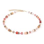 Coeur De Lion Κολιέ GeoCUBE® Iconic Precious Red Beige