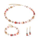 Coeur De Lion Κολιέ GeoCUBE® Iconic Precious Red Beige - Image 2