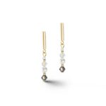 Coeur De Lion Σκουλαρίκια Princess Pearls Grey Crystal