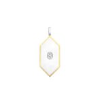 Ti Sento Gold Plated Malachite Amethyst Geometric Μενταγιόν - Image 3