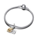 Pandora Moments Lab-grown Diamond Engravable Mum Double Σύμβολο - Image 4
