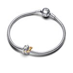 Pandora Moments Two-Tone Stepmum Entwined Hearts Σύμβολο - Image 3