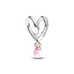 Pandora Moments Mum Two-tone Wrapped Heart Σύμβολο - Image 2