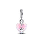 Pandora Moments Mum Opalescent Heart Dangle Σύμβολο - Image 2