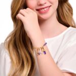 Thomas Sabo Member Charm Amethyst Beads Yellow Gold Βραχιόλι L19 - Image 3