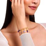 Thomas Sabo Member Charm Amethyst Beads Yellow Gold Βραχιόλι L19 - Image 2