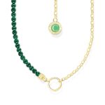 Thomas Sabo Member Charm Green Yellow-Gold Κολιέ