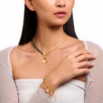 Thomas Sabo Member Charm Green Yellow-Gold Κολιέ - Image 2