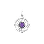Thomas Sabo Silver Violet & Colorful Stones Μενταγιόν - Image 2