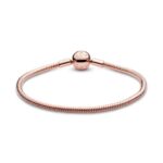 Pandora Moments 14k Rose gold-plated Snake Chain Βραχιόλι - Image 2