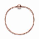 Pandora Moments 14k Rose gold-plated Snake Chain Βραχιόλι - Image 3