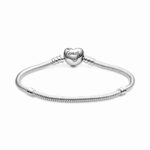 Pandora Moments Family Tree Heart Clasp Snake Chain Βραχιόλι - Image 2