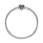 Pandora Moments Family Tree Heart Clasp Snake Chain Βραχιόλι - Image 3