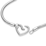 Pandora Moments Heart Closure Snake Chain Βραχιόλι - Image 4