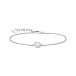 Thomas Sabo Silver White Drop-Shaped Pendant Βραχιόλι