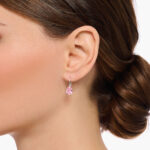 Thomas Sabo Pink Drop-Shaped Zirconia Σκουλαρίκια - Image 3
