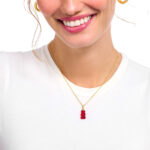 Thomas Sabo x Haribo Red Goldbear Pendant Gold Κολιέ - Image 3