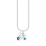 Thomas Sabo Cold Enamel Motor Scooter Pendant Silver Κολιέ