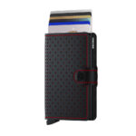 Secrid Miniwallet Perforated Black-Red Πορτοφόλι - Image 2