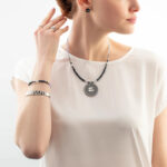 Βραχιόλι Amulet Modern Future ασημί-μπλε - Image 2