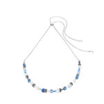 Κολιέ GeoCUBE® Iconic Nature Chain σε μπλε χρώμα